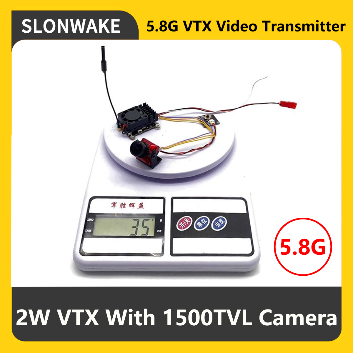 SLONWAKE 5.8G 2000mW FPV VTX T - Fpv Drone Camera recension och pris