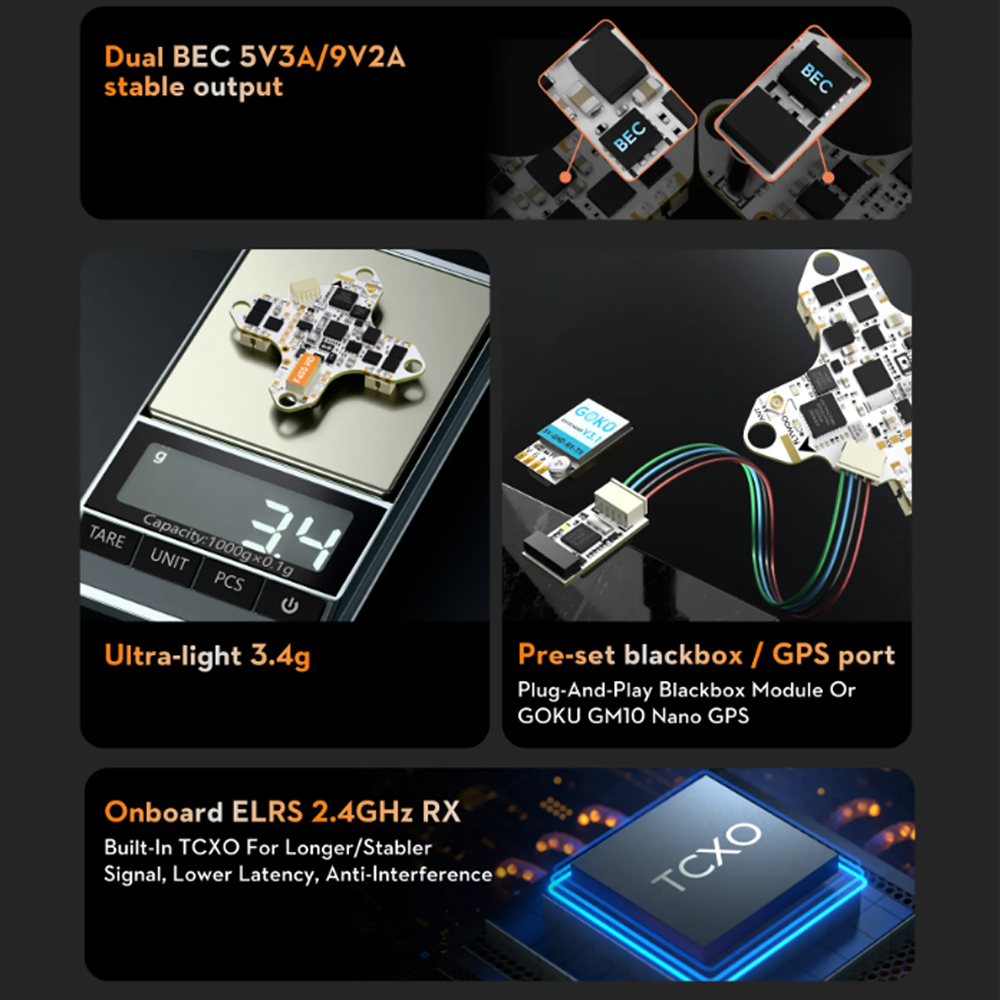FLYWOO GOKU F405 HD 1S 12A AIO - Fpv Drone Flight Controller recension och pris
